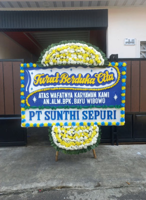 Papan Bunga Duka di Batang Gangsal